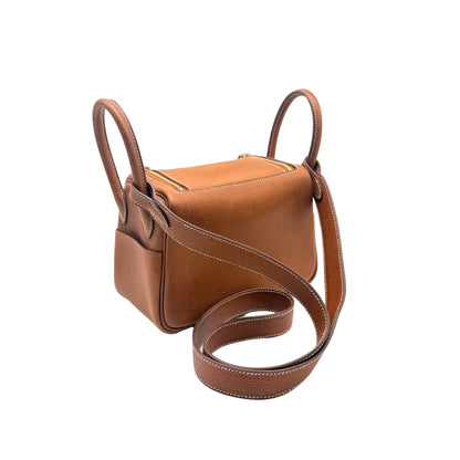 Hermes Mini Lindy 20cm Barenia Faubourg Leather