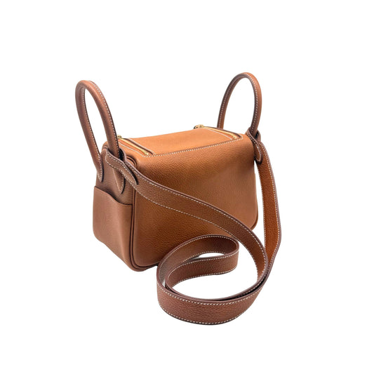 Hermes Mini Lindy 20cm Barenia Faubourg Leather