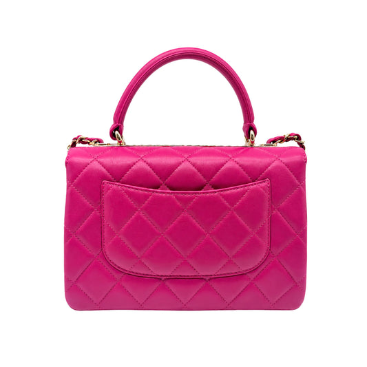 Chanel Trendy Small Dark Pink Flap Bag