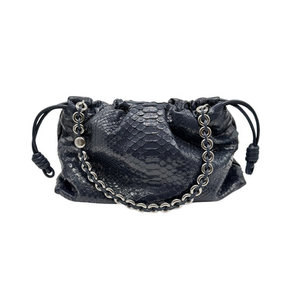 Loewe Flamenco Large Shoulder Bag in Patent Python