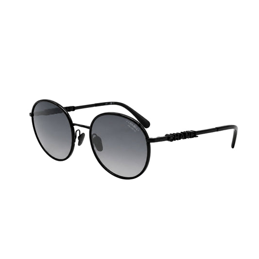 Chanel Black Round Sunglasses