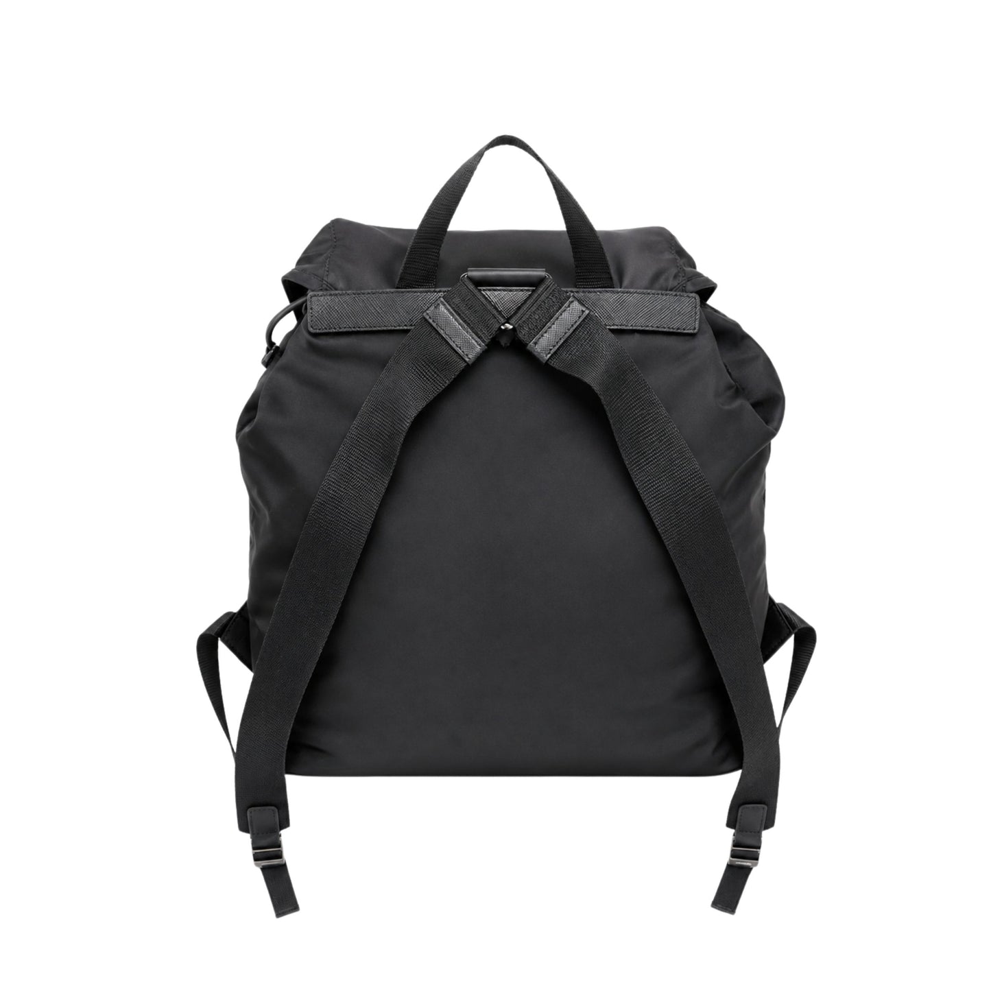 Prada Black Nylon 2 Pocket Backpack