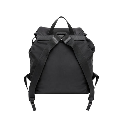 Prada Black Nylon 2 Pocket Backpack