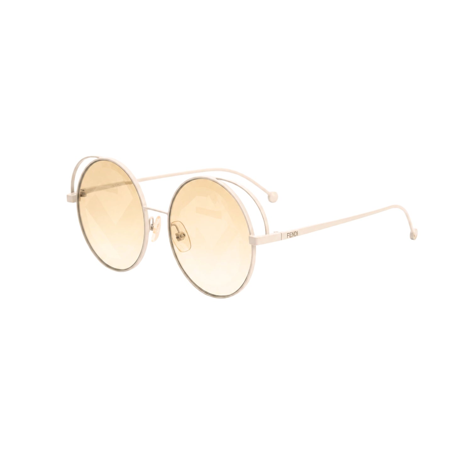 Fendi Round White Sunglasses