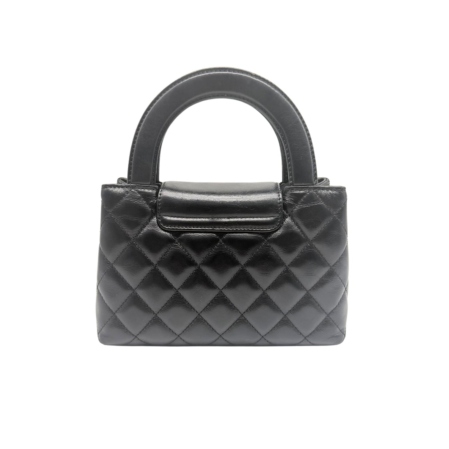 Chanel Kelly Nano Shopper in Black with Gold Hardware