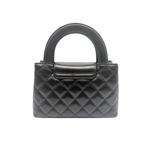 Chanel Kelly Nano Shopper in Black with Gold Hardware