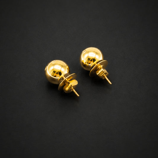 Tiffany & Co. Diamond .23 Ct. 18K Gold Platinum Ball Earrings