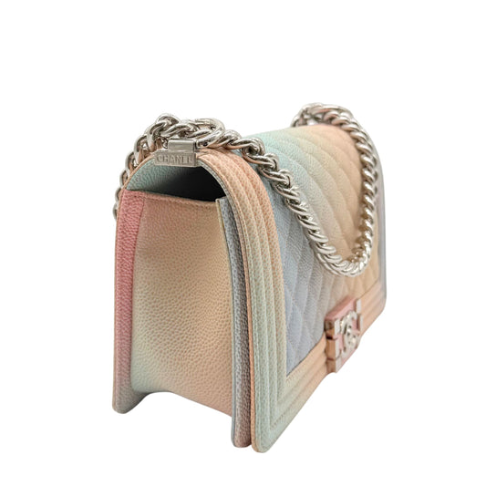 Chanel Rainbow Boy Medium Coco Cuba SHW Flap