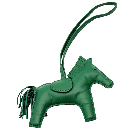 Hermes Rodeo Horse Bag Charm Vert Moyen MM