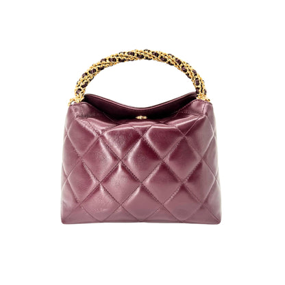 Chanel Burgundy Twisted Links Bag