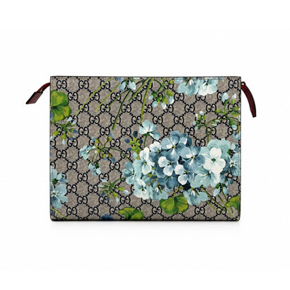 Gucci Blue Blooms Monogram Toiletry Pouch