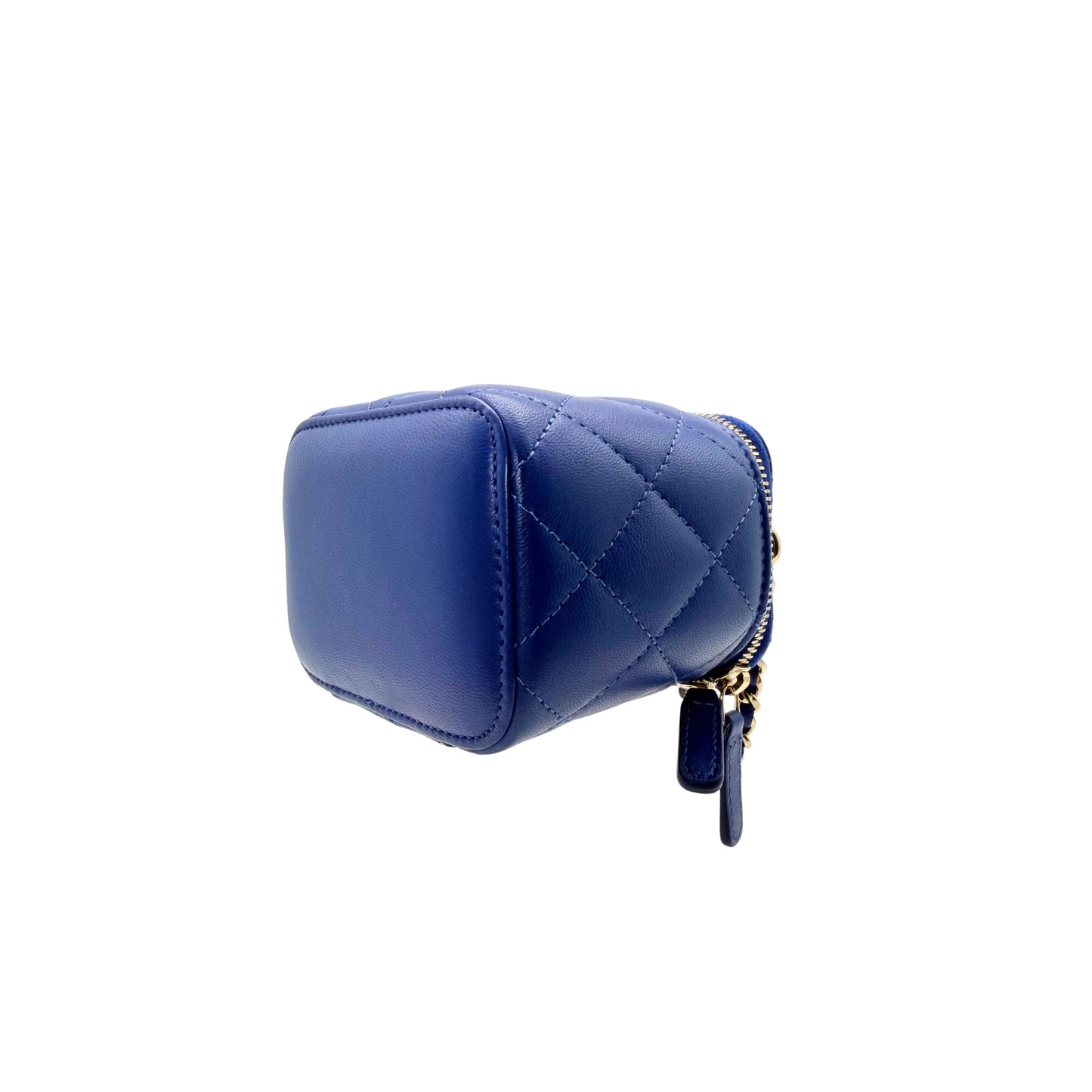 Chanel Royal Blue Vanity Top Handle Mini