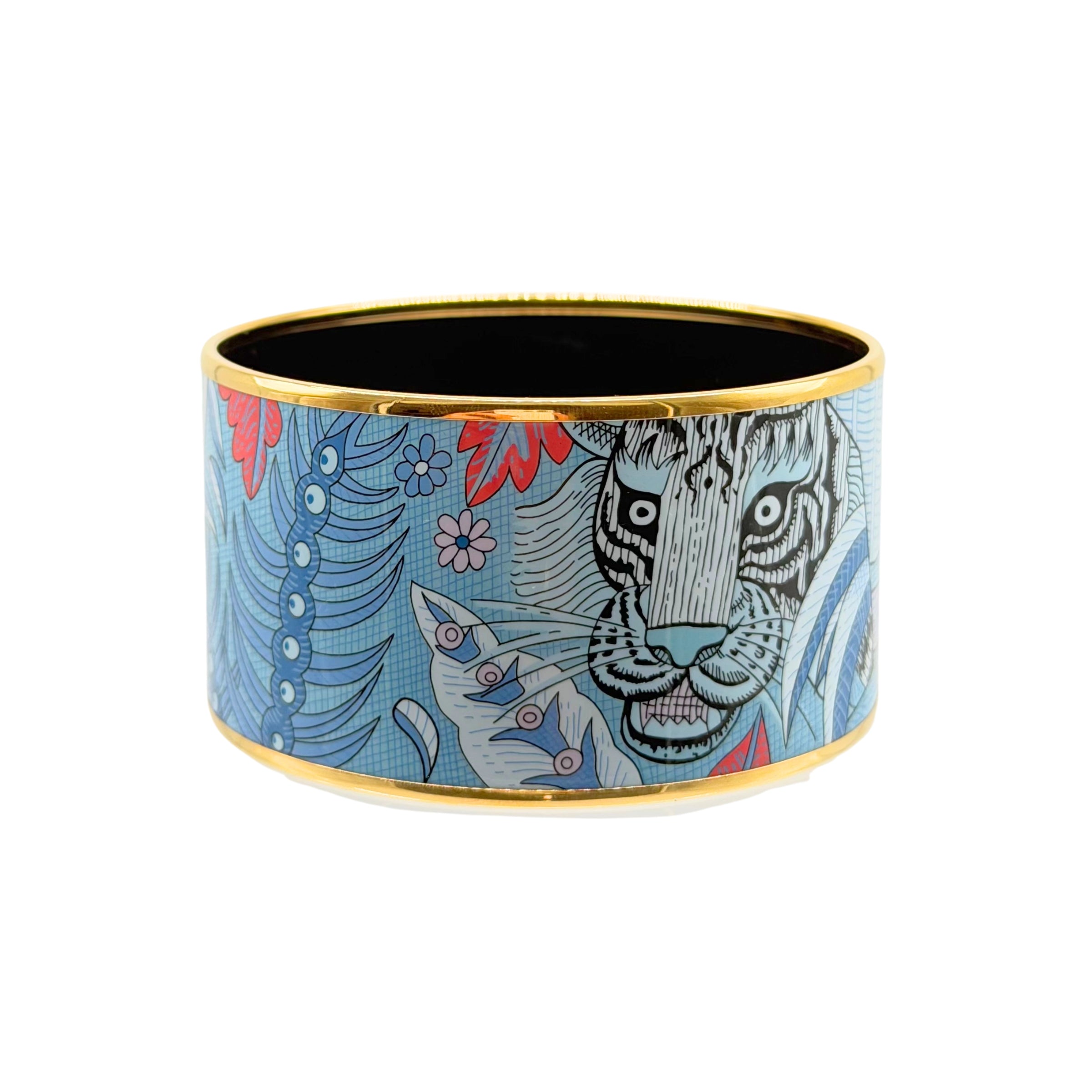 Hermés Wide Enamel Bangle Bracelet – Consign of the Times ™