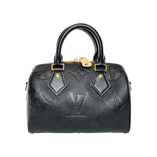 Louis Vuitton Black Monogram Giant Speedy Bandouliere 20