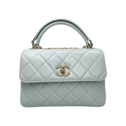 Chanel Light Grey Small Trendy Top Handle