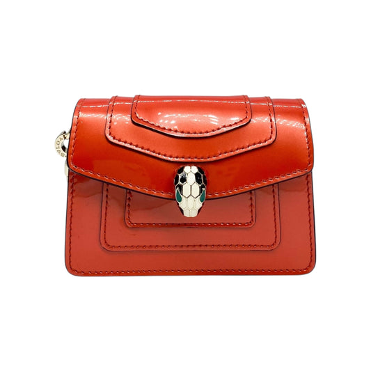 Bulgari Orange Patent Mini Serpenti Forever