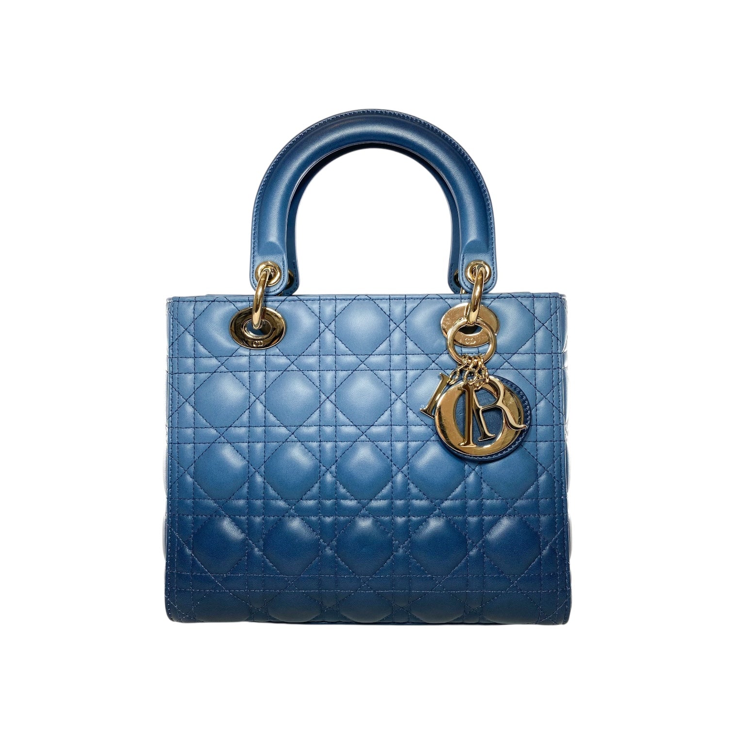 【ヴィンテージ】Rank:A☆Dior BLUE Oblique フォンホルダー 30 Montaigne Call'in Dior Phone Holder Blue Dior Oblique