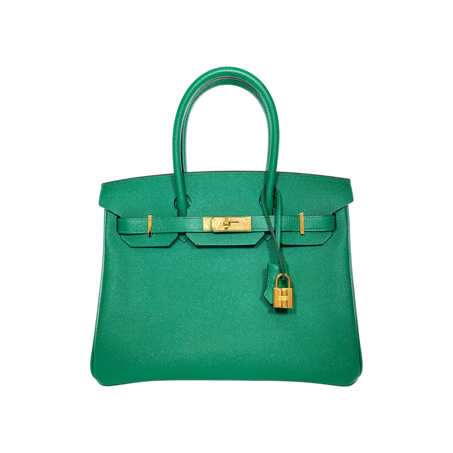 Hermes Birkin 30 Malachite Epsom Gold Hardware