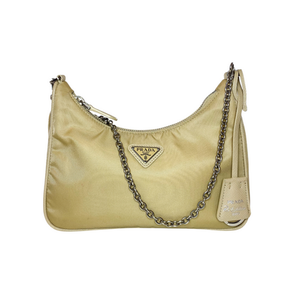 Prada Beige Re-Edition Shoulder Bag