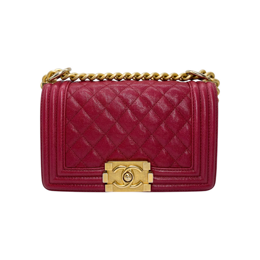 Chanel Red Mini Boy Bag