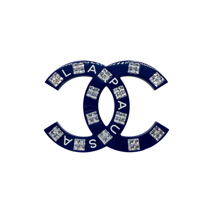 Chanel Navy La Pausa Brooch