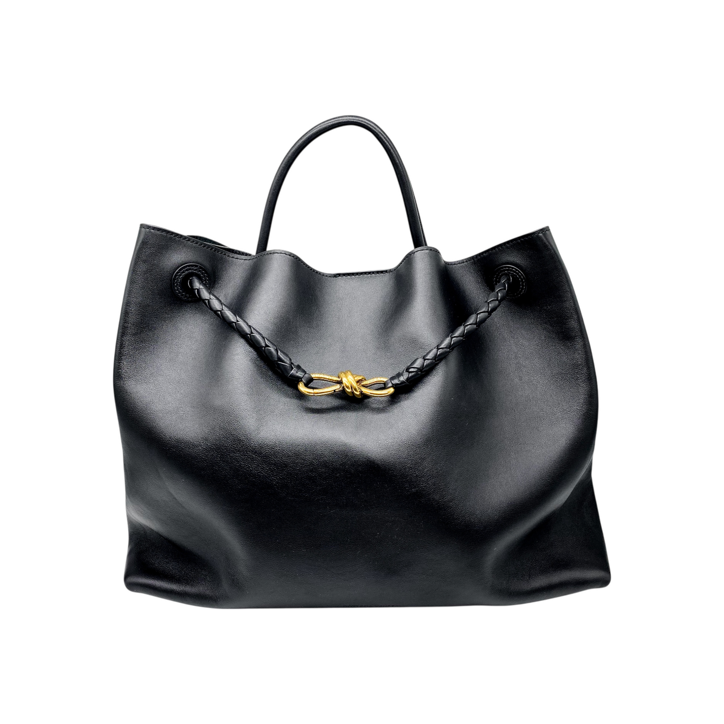 Bottega Veneta Black Andiamo Large Tote