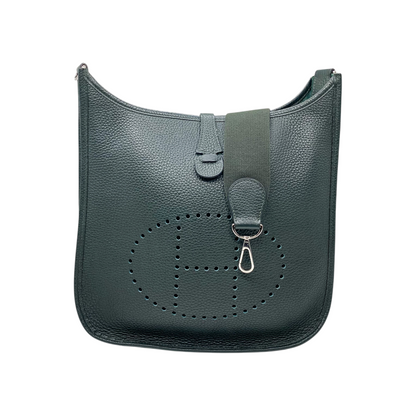 Hermes Evelyne Vert Fonce PM Palladium Hardware