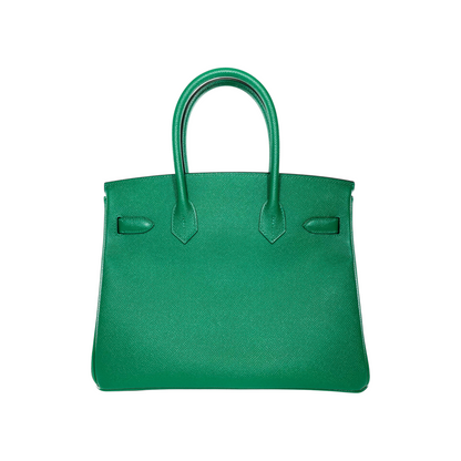 Hermes Birkin 30 Malachite Epsom Gold Hardware