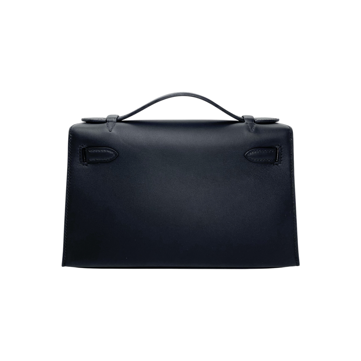 Hermes Kelly Pochette Black Swift Gold Hardware