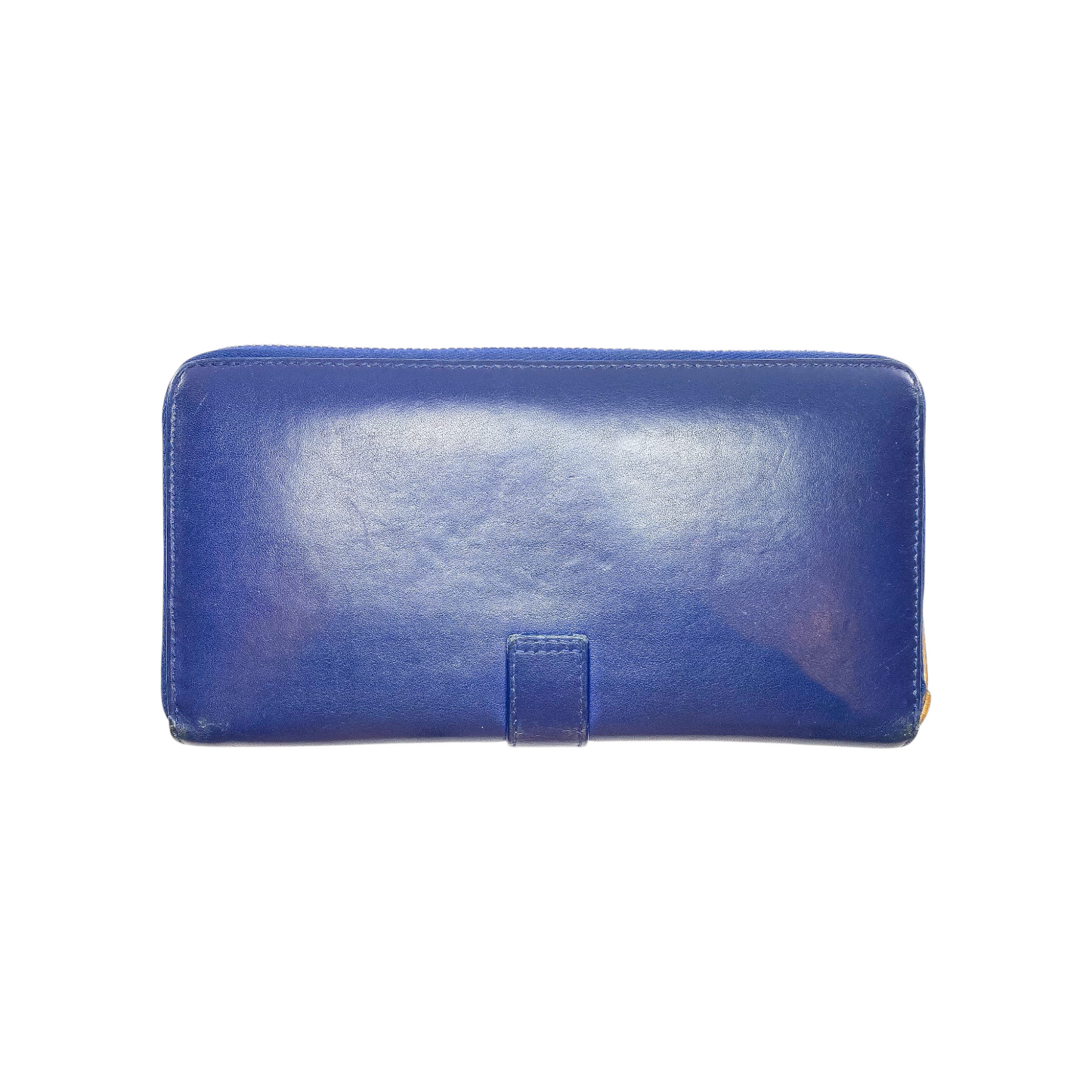 Saint Laurent Indigo Y Line Zip Wallet