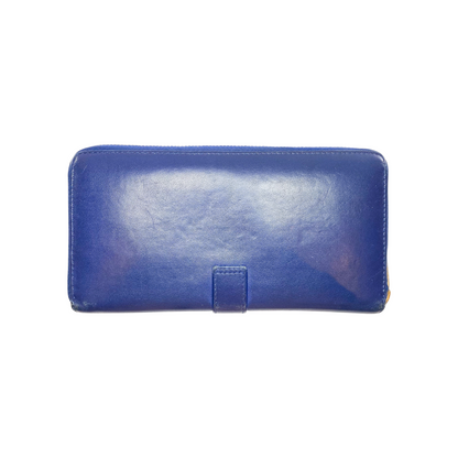 Saint Laurent Indigo Y Line Zip Wallet