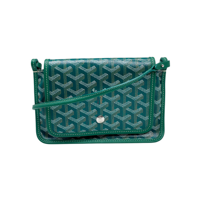 Goyard Green Goyardine Canvas Plumet Pouch