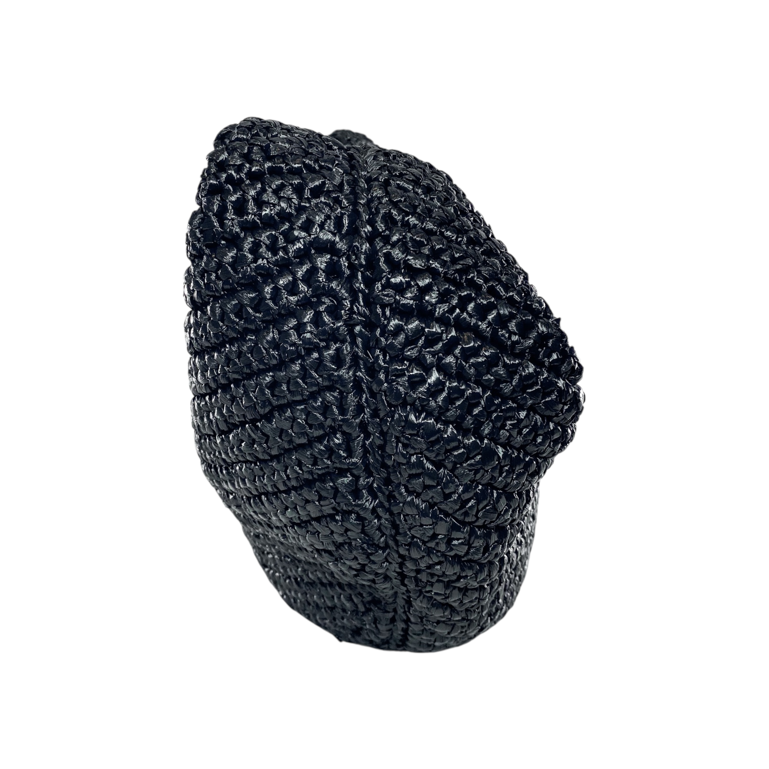 Khaite Black Raffia Olivia Hobo Bag
