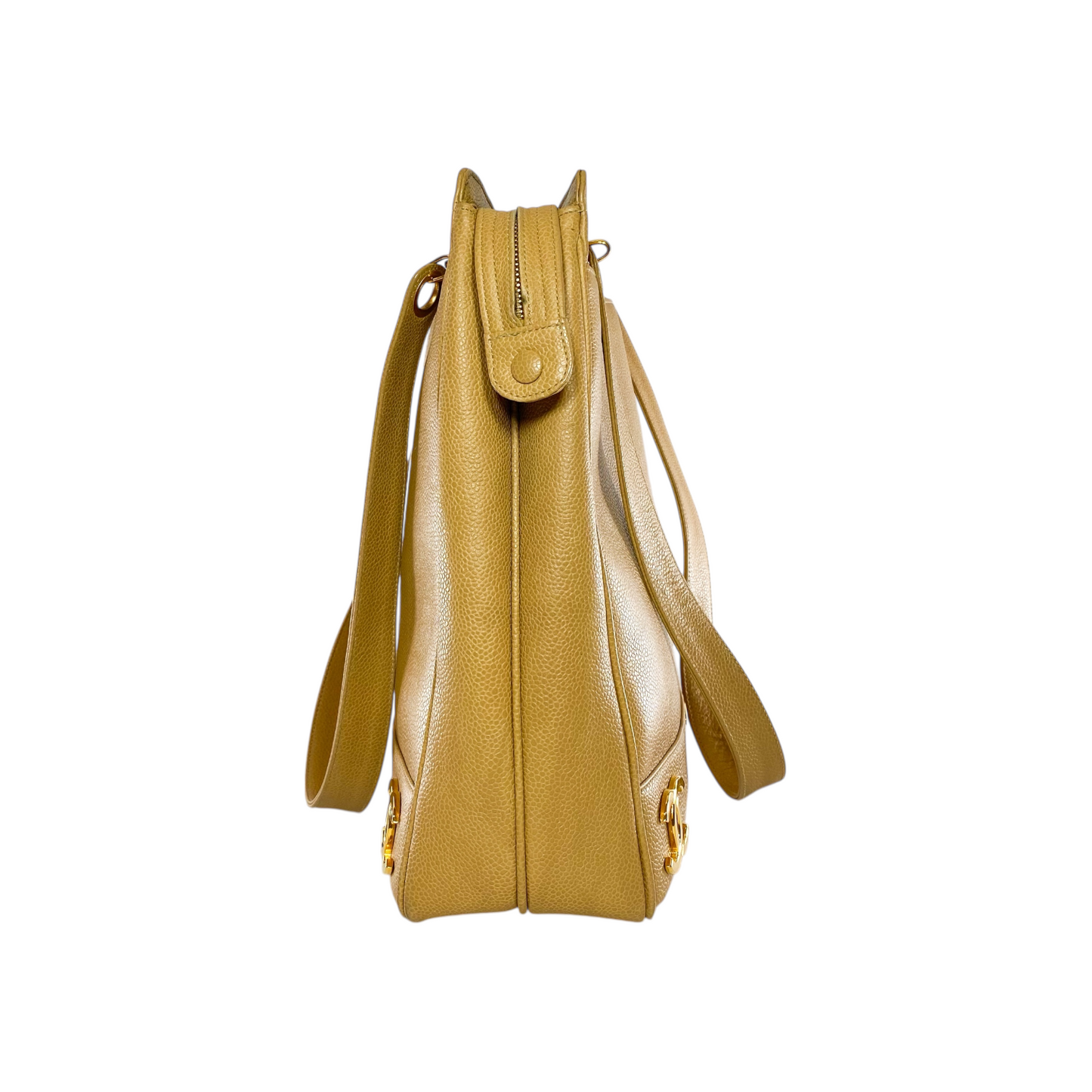 Chanel Beige Vintage Triple CC Tote