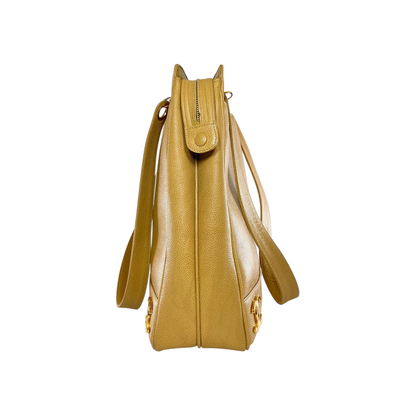 Chanel Beige Vintage Triple CC Tote