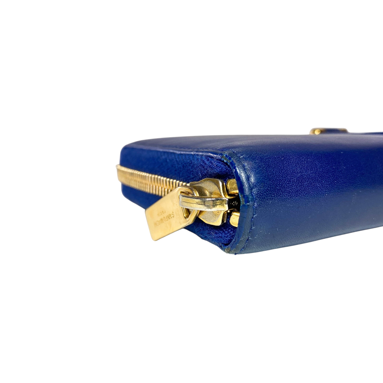 Saint Laurent Indigo Y Line Zip Wallet