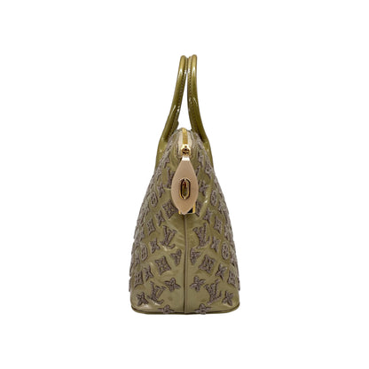 Louis Vuitton Khaki Lockit Patent Bouclette Bag
