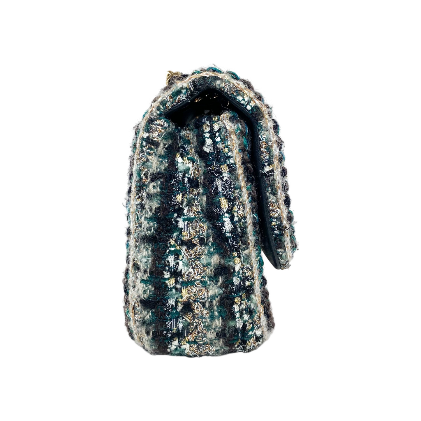 Chanel Multicolor Tweed Braid Flap Bag