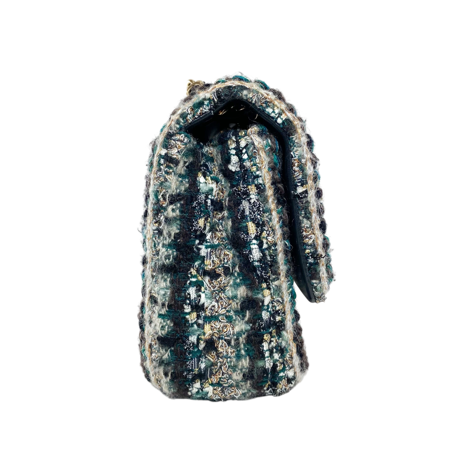 Chanel Multicolor Tweed Braid Flap Bag
