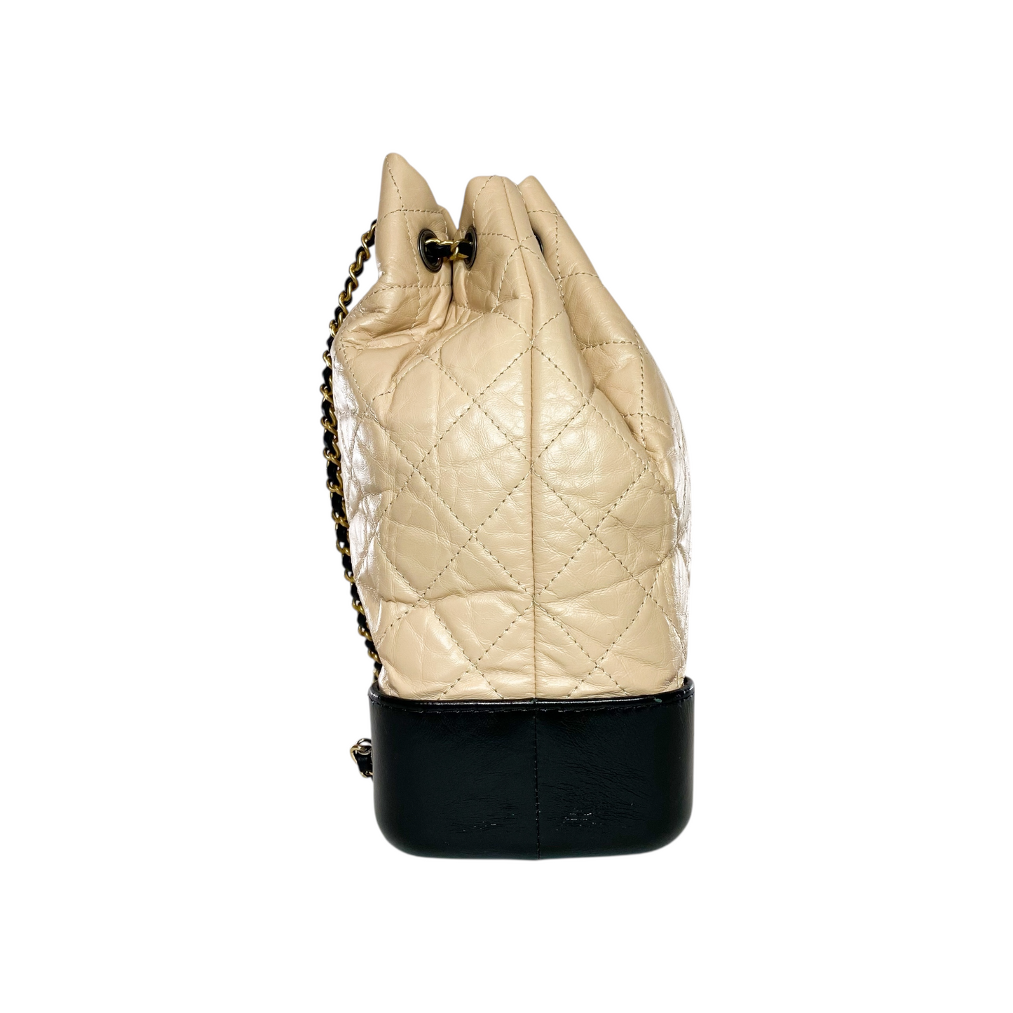 Chanel Beige Black Gabrielle Backpack