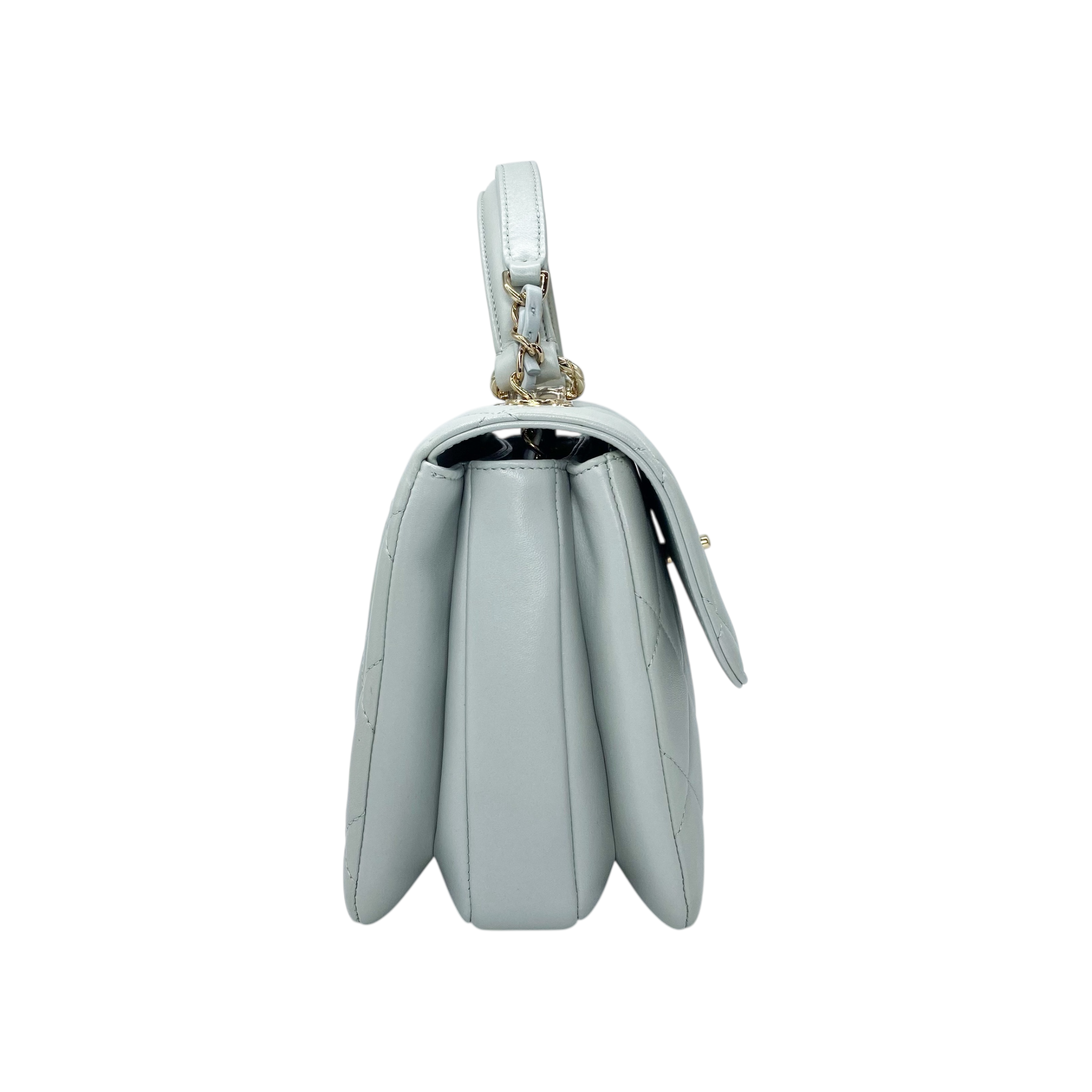 Chanel Light Grey Small Trendy Top Handle
