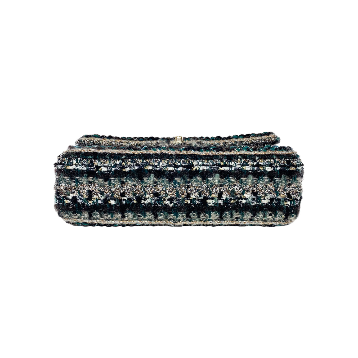 Chanel Multicolor Tweed Braid Flap Bag