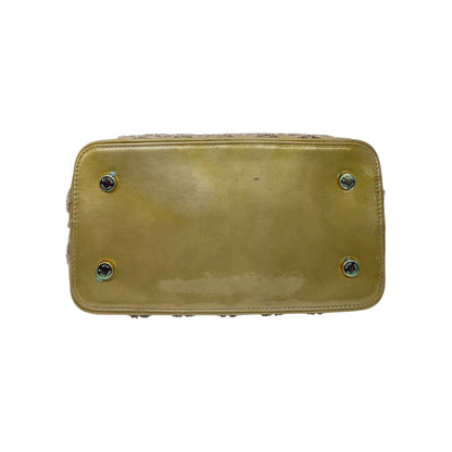 Louis Vuitton Khaki Lockit Patent Bouclette Bag