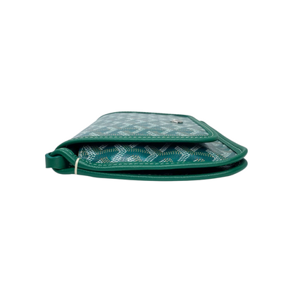 Goyard Green Goyardine Canvas Plumet Pouch