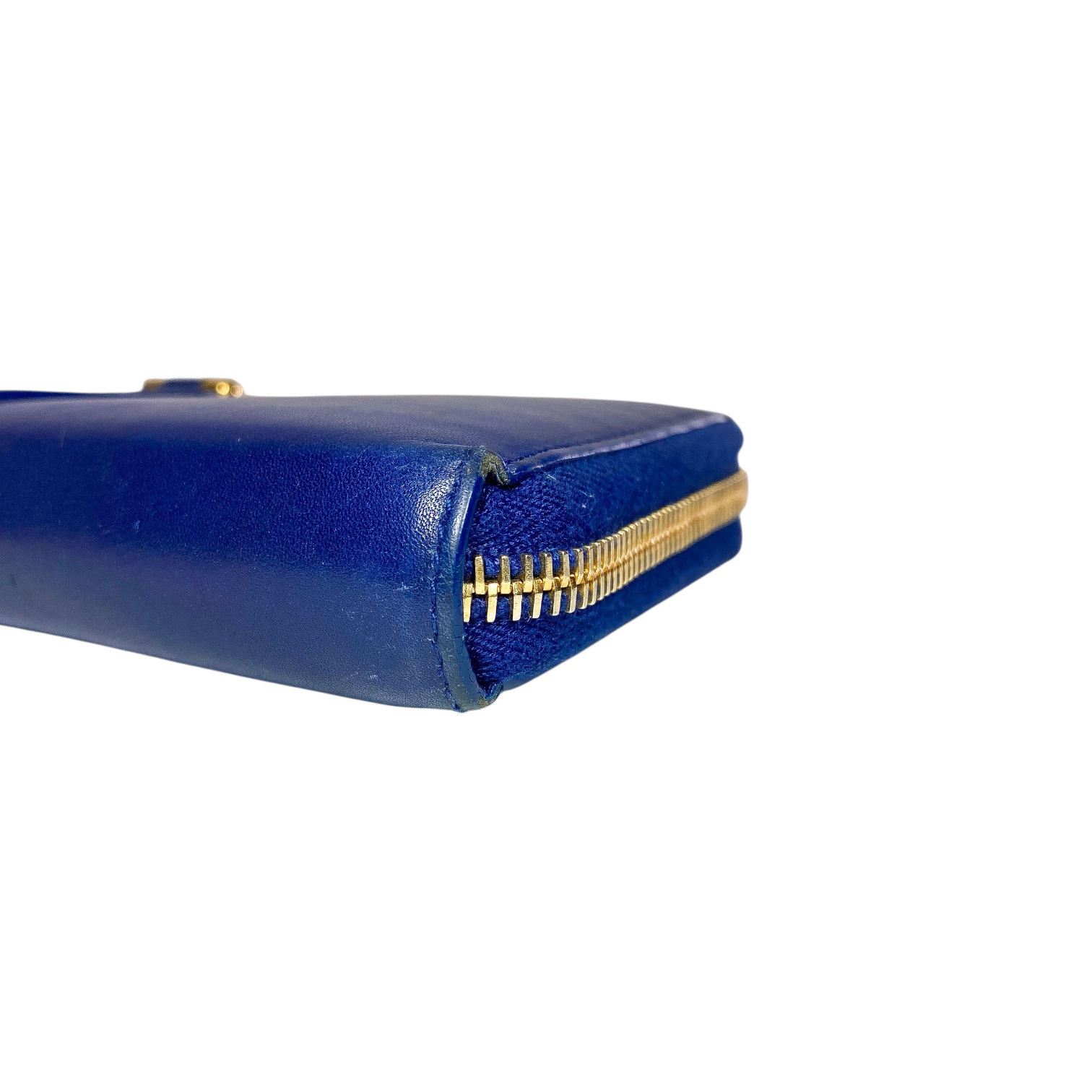 Saint Laurent Indigo Y Line Zip Wallet