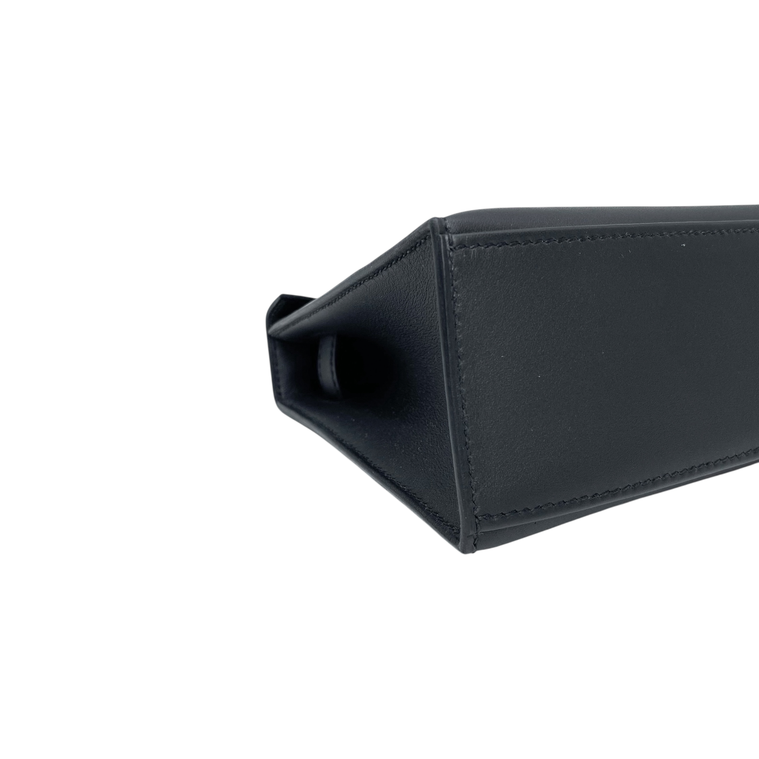 Hermes Kelly Pochette Black Swift Gold Hardware
