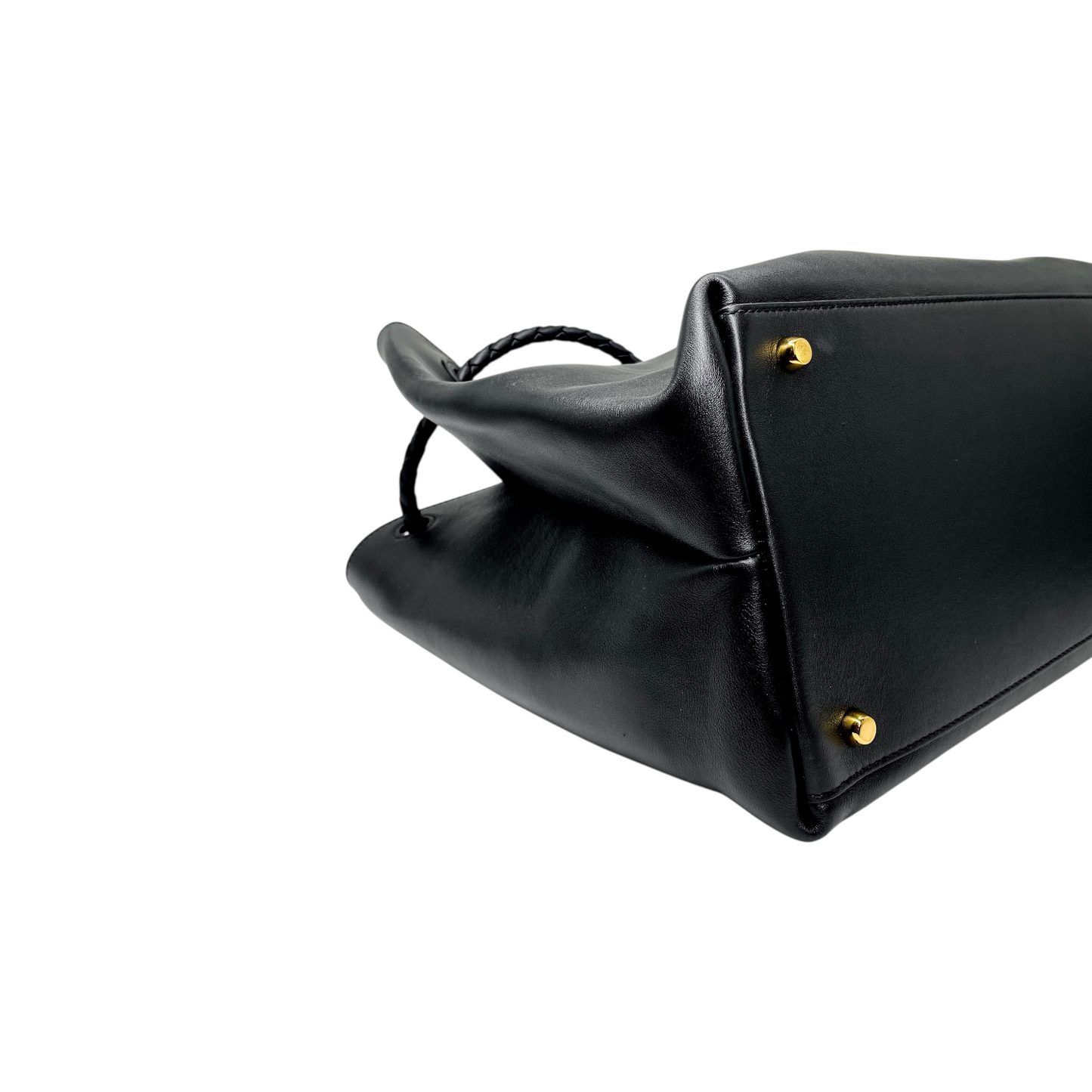 Bottega Veneta Black Andiamo Large Tote