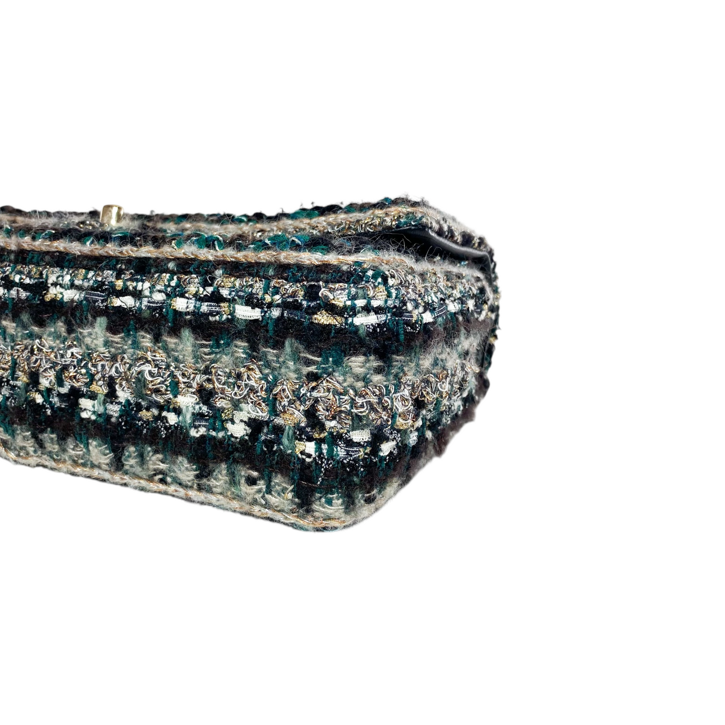 Chanel Multicolor Tweed Braid Flap Bag