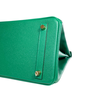 Hermes Birkin 30 Malachite Epsom Gold Hardware