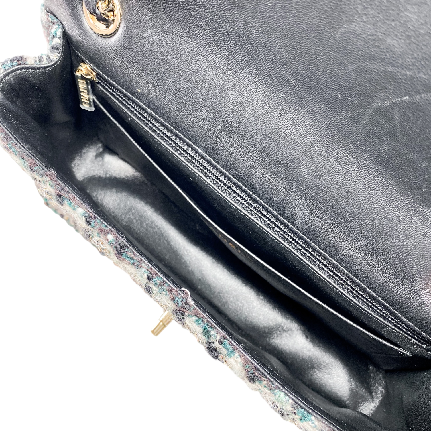 Chanel Multicolor Tweed Braid Flap Bag